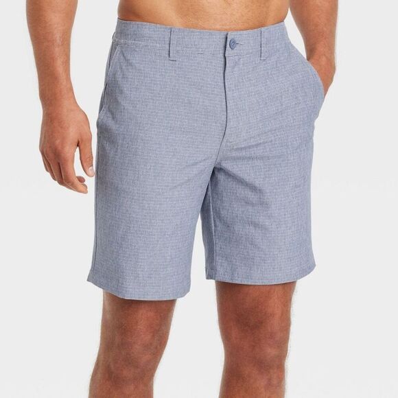 Goodfellow & Co -  Men's Hybrid Swim Trunks Summer Sh Navy Blue - Picture 1 of 3